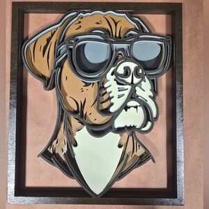 Stylish Boxer 3D Wall Art